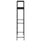 vidaXL Estantería 2 niveles sobre lavadora hierro negro 69x28x143 cm vidaXL Estantería 2 niveles sobre lavadora hierro negro 69x28x143 cm