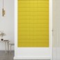 vidaXL Paneles de pared 12 uds tela amarillo claro 60x15 cm 1,08 m² vidaXL Paneles de pared 12 uds tela amarillo claro 60x15 cm 1,08 m²
