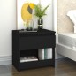 vidaXL Mesitas de noche 2 uds madera contrachapada negro 40x30x39 cm vidaXL Mesitas de noche 2 uds madera contrachapada negro 40x30x39 cm