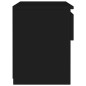 vidaXL Mesitas de noche 2 uds madera contrachapada negro 40x30x39 cm vidaXL Mesitas de noche 2 uds madera contrachapada negro 40x30x39 cm