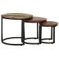 vidaXL Mesitas auxiliares 3 piezas madera maciza reciclada vidaXL Mesitas auxiliares 3 piezas madera maciza reciclada