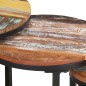 vidaXL Mesitas auxiliares 3 piezas madera maciza reciclada vidaXL Mesitas auxiliares 3 piezas madera maciza reciclada