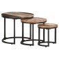 vidaXL Mesitas auxiliares 3 piezas madera maciza reciclada vidaXL Mesitas auxiliares 3 piezas madera maciza reciclada