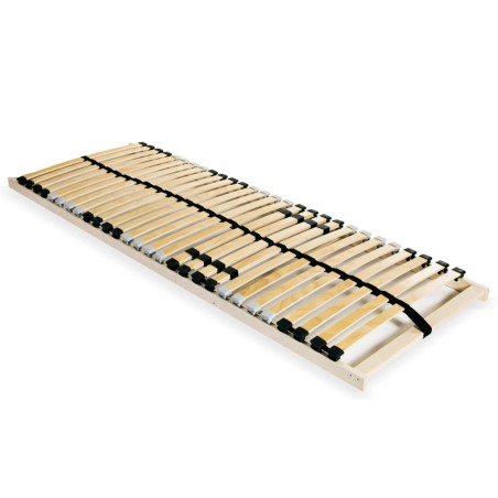 vidaXL Somier de láminas con 28 listones de 7 regiones 80x200 cm