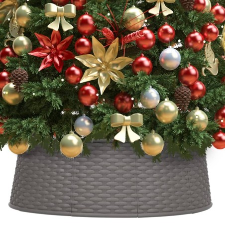 vidaXL Falda del árbol de Navidad marrón Ø54x19,5 cm