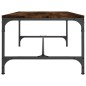 vidaXL Mesa de centro madera contrachapada roble ahumado 100x50x35 cm
