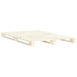 vidaXL Estructura de cama de palés madera maciza de pino 140x200 cm