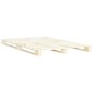vidaXL Estructura de cama de palés madera maciza de pino 140x200 cm