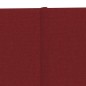 vidaXL Paneles de pared 12 uds tela rojo tinto 90x15 cm 1,62 m²