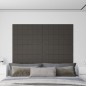 vidaXL Paneles de pared 12 uds terciopelo gris oscuro 90x30 cm 3,24 m²