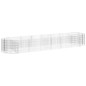 vidaXL Arriate de gaviones de hierro galvanizado 400x100x50 cm vidaXL Arriate de gaviones de hierro galvanizado 400x100x50 cm