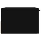 vidaXL Mesitas de noche de pared 2 uds negro 34x30x20 cm