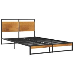 vidaXL Estructura de cama de metal 120x200 cm