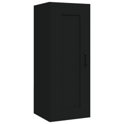 vidaXL Armario colgante de madera contrachapada negro 35x34x90 cm