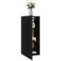 vidaXL Armario colgante de madera contrachapada negro 35x34x90 cm vidaXL Armario colgante de madera contrachapada negro 35x34x90 cm