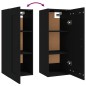 vidaXL Armario colgante de madera contrachapada negro 35x34x90 cm vidaXL Armario colgante de madera contrachapada negro 35x34x90 cm