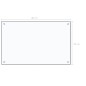 vidaXL Protector contra salpicaduras cocina vidrio templado 80x50 cm