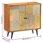 vidaXL Aparador de madera maciza de acacia 80x30x75 cm