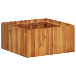 vidaXL Arriate de madera maciza de acacia 50x50x25 cm