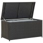 vidaXL Caja de almacenaje de jardín ratán sintético negro 100x50x50 cm vidaXL Caja de almacenaje de jardín ratán sintético negro 100x50x50 cm