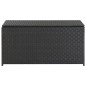 vidaXL Caja de almacenaje de jardín ratán sintético negro 100x50x50 cm vidaXL Caja de almacenaje de jardín ratán sintético negro 100x50x50 cm
