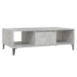 vidaXL Mesa centro madera contrachapada gris hormigón 103,5x60x35 cm vidaXL Mesa centro madera contrachapada gris hormigón 103,5x60x35 cm