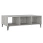vidaXL Mesa centro madera contrachapada gris hormigón 103,5x60x35 cm vidaXL Mesa centro madera contrachapada gris hormigón 103,5x60x35 cm