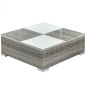vidaXL Set de muebles de jardín 6 pzas y cojines ratán sintético gris vidaXL Set de muebles de jardín 6 pzas y cojines ratán sintético gris