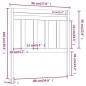 vidaXL Cabecero de cama madera maciza de pino blanco 96x4x100 cm vidaXL Cabecero de cama madera maciza de pino blanco 96x4x100 cm