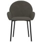 vidaXL Sillas de comedor 2 unidades terciopelo gris oscuro vidaXL Sillas de comedor 2 unidades terciopelo gris oscuro