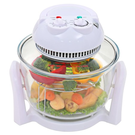 vidaXL Horno de convección halógeno con anillo de extensión 800 W 10 L