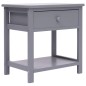 vidaXL Mesitas de noche 2 unidades madera de Paulownia gris 40x29x42cm vidaXL Mesitas de noche 2 unidades madera de Paulownia gris 40x29x42cm