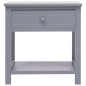 vidaXL Mesitas de noche 2 unidades madera de Paulownia gris 40x29x42cm vidaXL Mesitas de noche 2 unidades madera de Paulownia gris 40x29x42cm