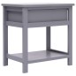 vidaXL Mesitas de noche 2 unidades madera de Paulownia gris 40x29x42cm vidaXL Mesitas de noche 2 unidades madera de Paulownia gris 40x29x42cm