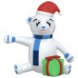 vidaXL Osito de peluche inflable de Navidad LED 240 cm vidaXL Osito de peluche inflable de Navidad LED 240 cm