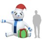 vidaXL Osito de peluche inflable de Navidad LED 240 cm vidaXL Osito de peluche inflable de Navidad LED 240 cm