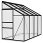 vidaXL Invernadero de aluminio gris antracita 5,24 m³ vidaXL Invernadero de aluminio gris antracita 5,24 m³