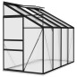vidaXL Invernadero de aluminio gris antracita 5,24 m³ vidaXL Invernadero de aluminio gris antracita 5,24 m³
