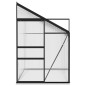 vidaXL Invernadero de aluminio gris antracita 5,24 m³ vidaXL Invernadero de aluminio gris antracita 5,24 m³