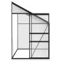 vidaXL Invernadero de aluminio gris antracita 5,24 m³ vidaXL Invernadero de aluminio gris antracita 5,24 m³
