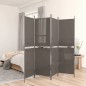 vidaXL Biombo divisor de 5 paneles de tela gris antracita 250x200 cm