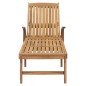 vidaXL Tumbona con mesita madera maciza de teca vidaXL Tumbona con mesita madera maciza de teca