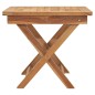 vidaXL Tumbona con mesita madera maciza de teca vidaXL Tumbona con mesita madera maciza de teca