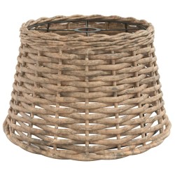 vidaXL Pantalla para lámpara de techo mimbre marrón Ø38x23 cm
