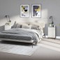 vidaXL Mesitas de noche 2 uds madera contrachapada blanco 40x35x70 cm vidaXL Mesitas de noche 2 uds madera contrachapada blanco 40x35x70 cm