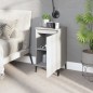 vidaXL Mesitas de noche 2 uds madera contrachapada blanco 40x35x70 cm vidaXL Mesitas de noche 2 uds madera contrachapada blanco 40x35x70 cm