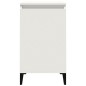 vidaXL Mesitas de noche 2 uds madera contrachapada blanco 40x35x70 cm vidaXL Mesitas de noche 2 uds madera contrachapada blanco 40x35x70 cm