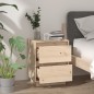vidaXL Mesitas de noche 2 uds madera maciza de pino 40x35x50 cm vidaXL Mesitas de noche 2 uds madera maciza de pino 40x35x50 cm