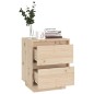 vidaXL Mesitas de noche 2 uds madera maciza de pino 40x35x50 cm vidaXL Mesitas de noche 2 uds madera maciza de pino 40x35x50 cm