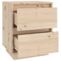 vidaXL Mesitas de noche 2 uds madera maciza de pino 40x35x50 cm vidaXL Mesitas de noche 2 uds madera maciza de pino 40x35x50 cm